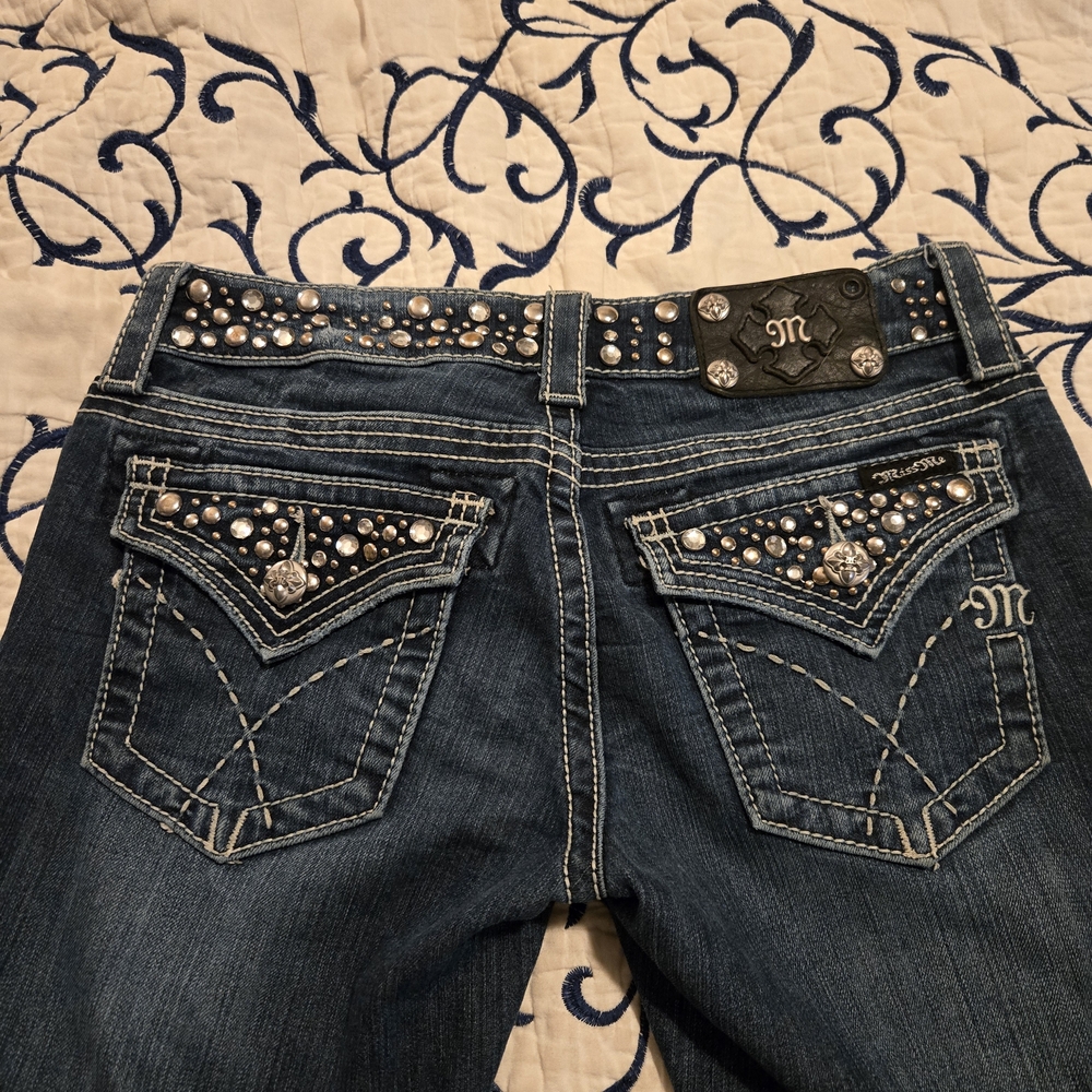 Miss Me Dark Blue Jeans